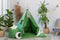 Teepee palapinių komplektas – žalias
