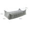 MeowBaby® pufas vaikams, stačiakampis, velvetas – pilkas