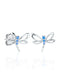Auskarai „Sky Blue Dragonfly“
