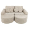 Vidutinė modulinė sofa vaikams – estetiška Ecru Plus