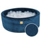 Apvalus kamuoliukų baseinas su 200 permatomų rutuliukų, 90x30 cm – Blue Velvet