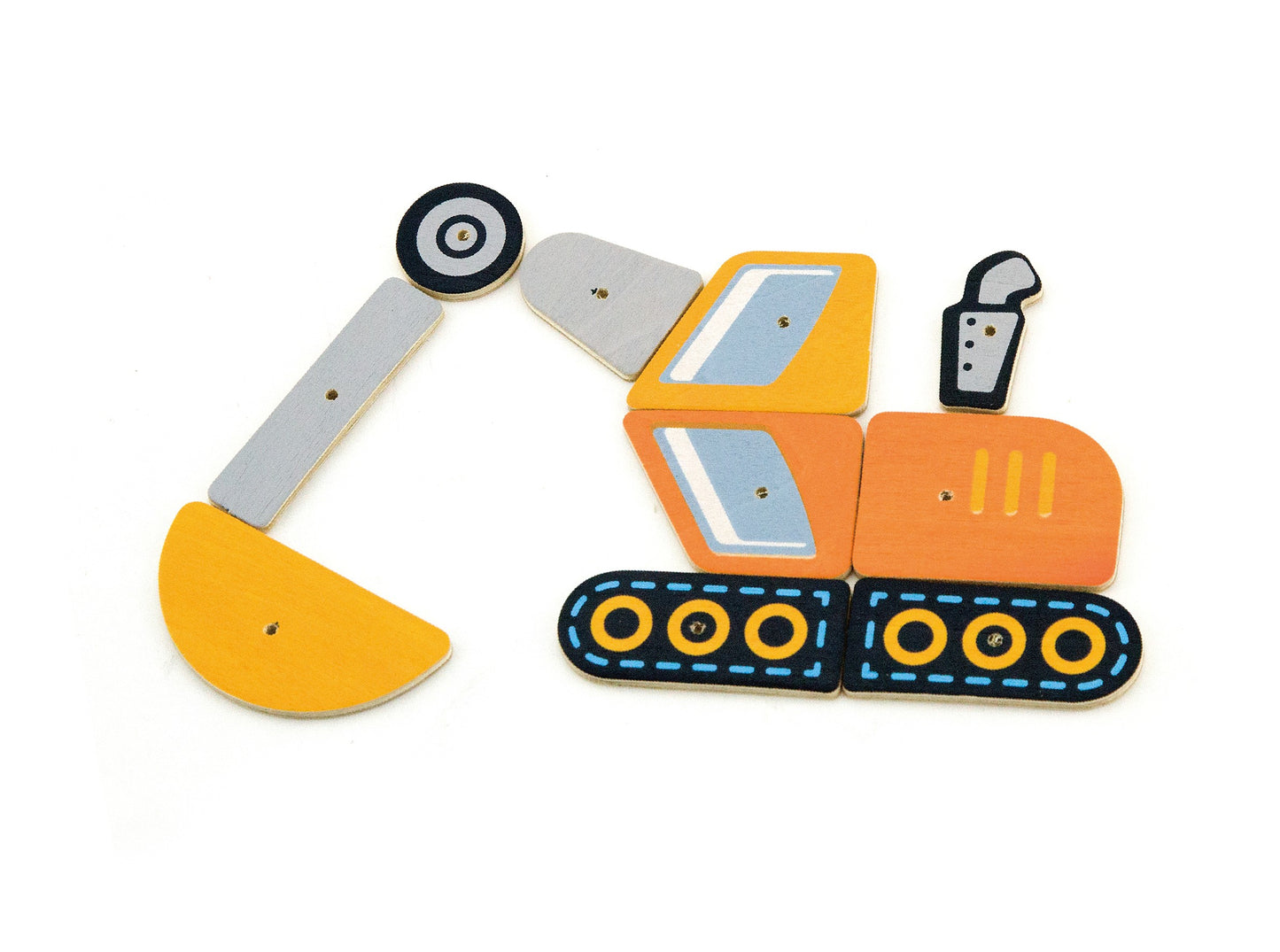 Construction Vehicles Cork Nailer, 45 Pieces