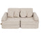 Vidutinė modulinė sofa vaikams – Smėlio spalva