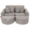 Vidutinė modulinė sofa vaikams – Pilka spalva