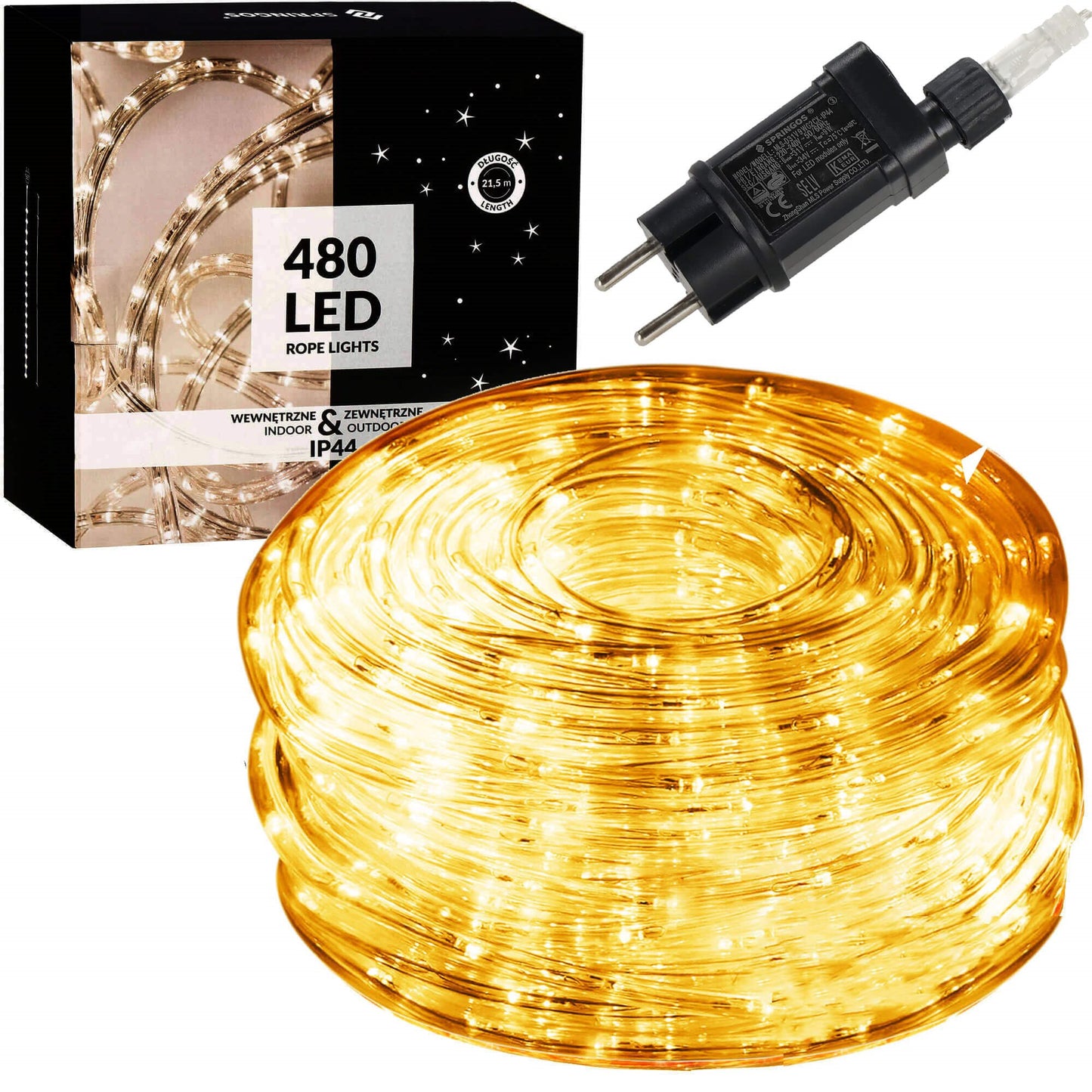 Šviesos virvelė CL4116 480 Led 21,5 m