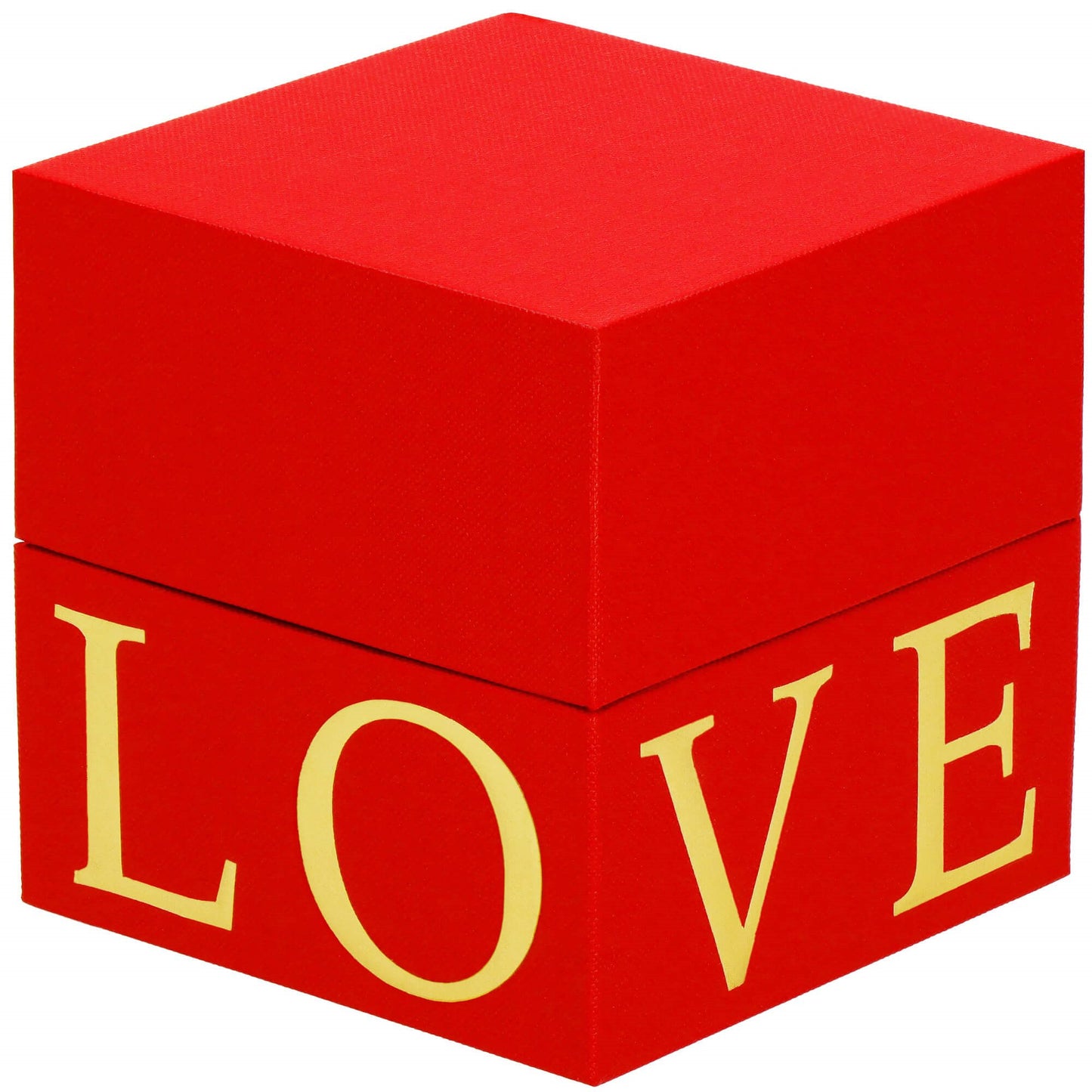 Amžinoji rožė HA7448Amžinoji rožė dovanų dėžutėje – raudona su auksu