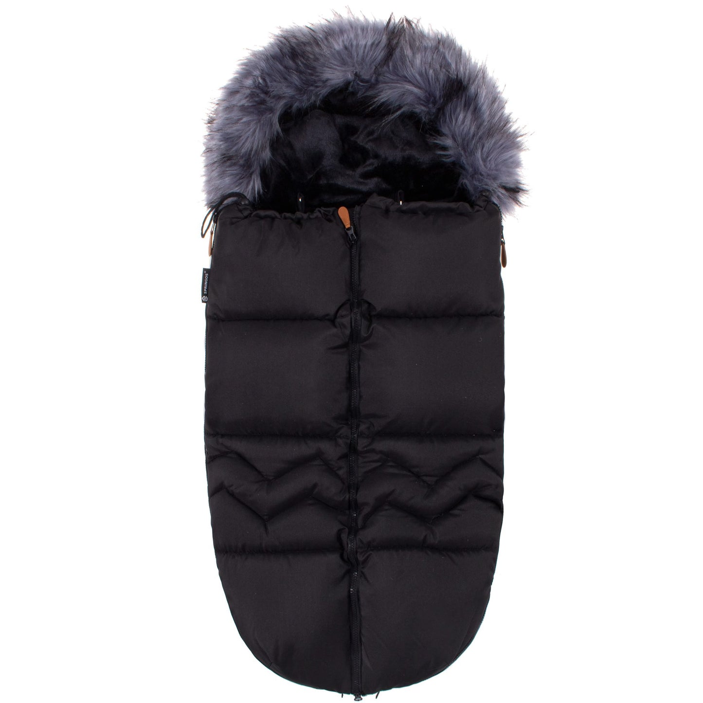 Vaikiškas miegmaišis SB0020, 4-in-1, vežimėliui, rogutėms ir lopšiui, 90 cm, juodas