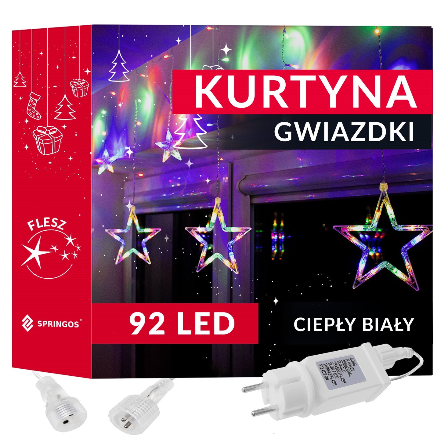 CL4018 ŽVAIGŽDŽIŲ UŽUOLAIDA 92 LED