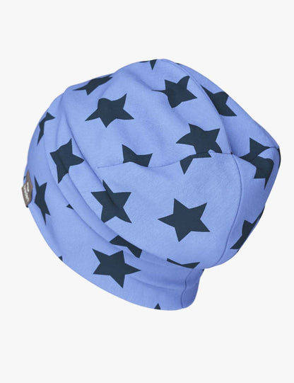 Cotton Beanie Hat With Folds DARGO - Stars