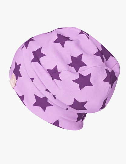 Cotton Beanie Hat With Folds DARGO - Stars