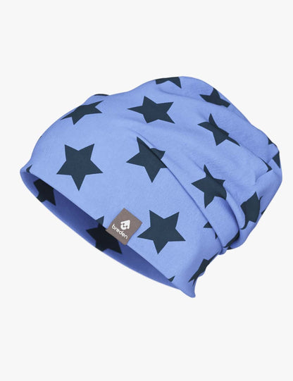 Cotton Beanie Hat With Folds DARGO - Stars