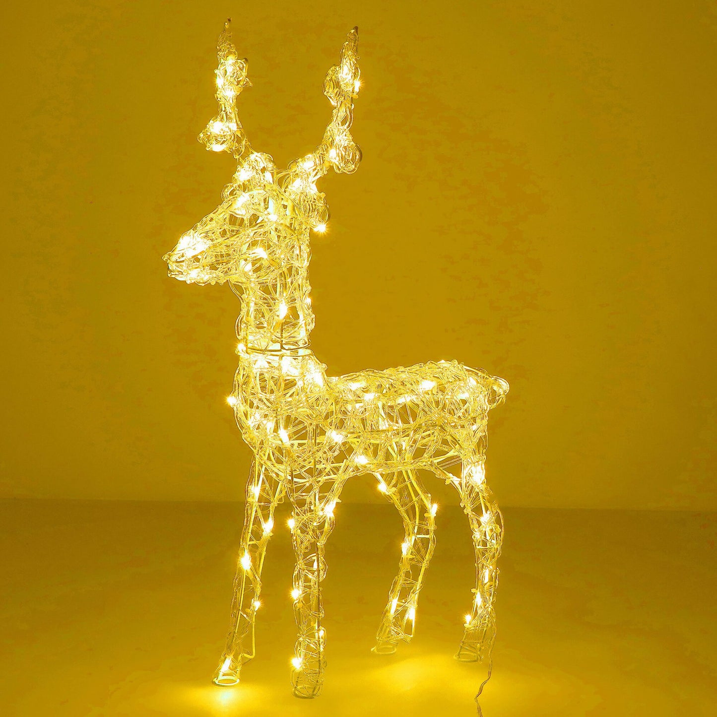 Kalėdinė dekoracija LED elnias CL4122, 100 LED, šiltai balta