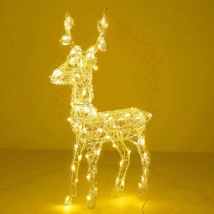 Kalėdinė dekoracija LED elnias CL4122, 100 LED, šiltai balta