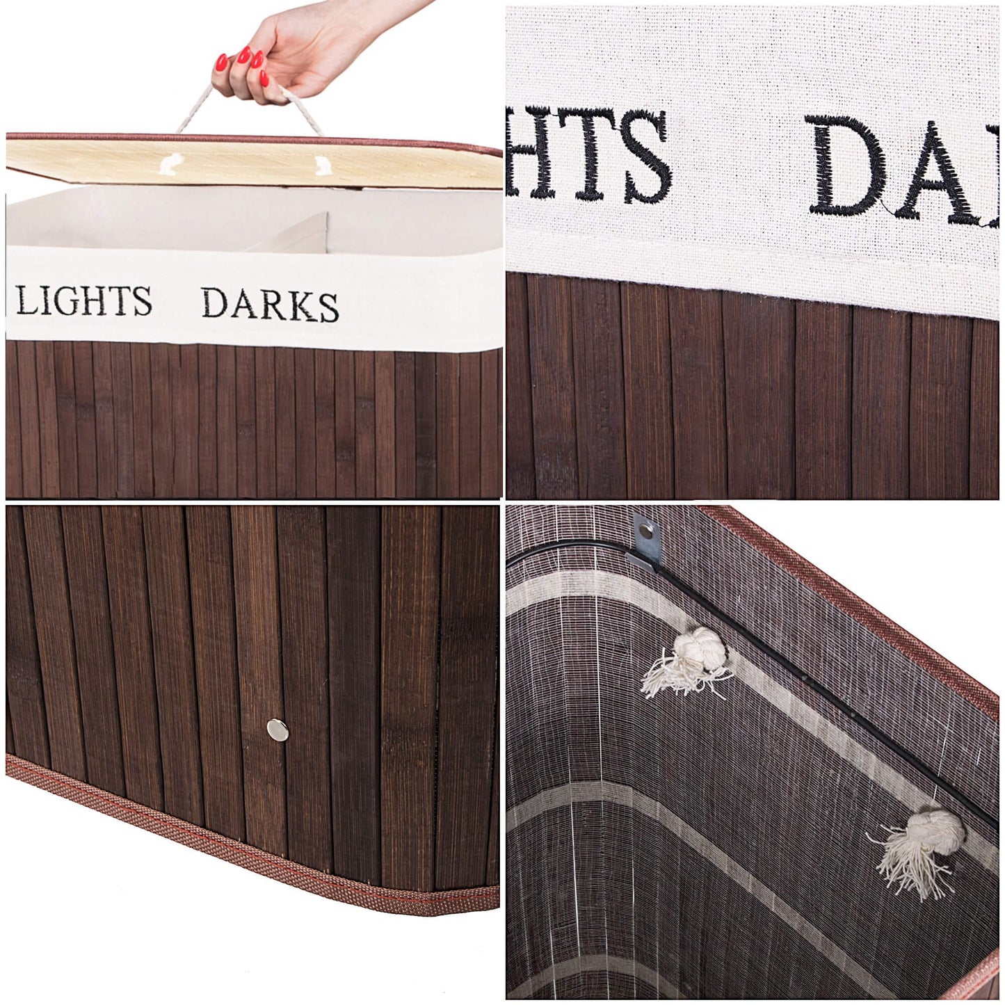 Bambuko skalbinių krepšys SVA0072