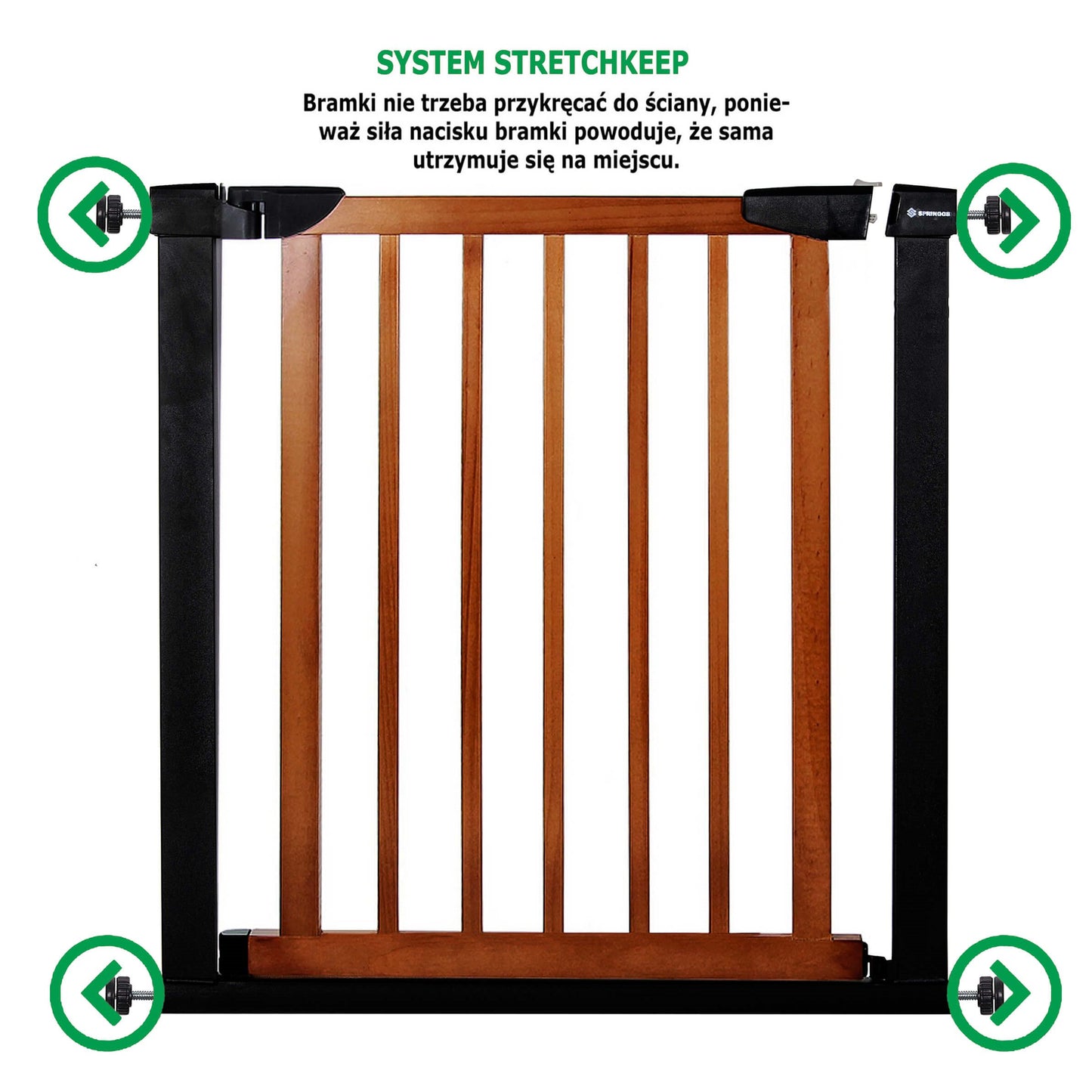 Apsauginis barjeras - vartai G0003C 75-110 cm