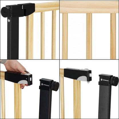Laiptų apsauginiai vartai G0012 75-82 cm
