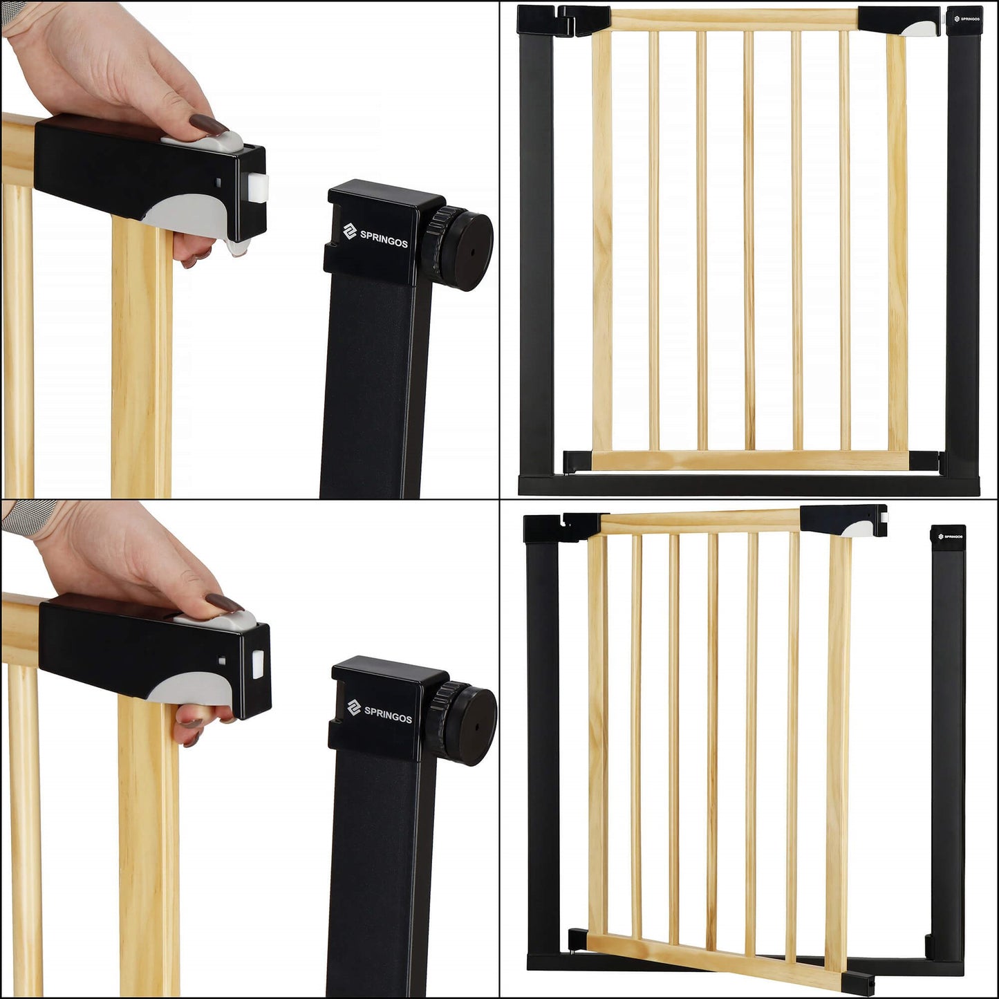 Laiptų apsauginiai vartai G0012 75-82 cm