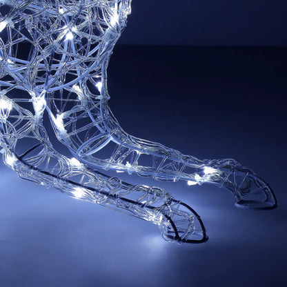 Kalėdinė LED dekoracija – Šiaurės Elnias Springos CL4121, 130 LED, šaltai balta šviesa