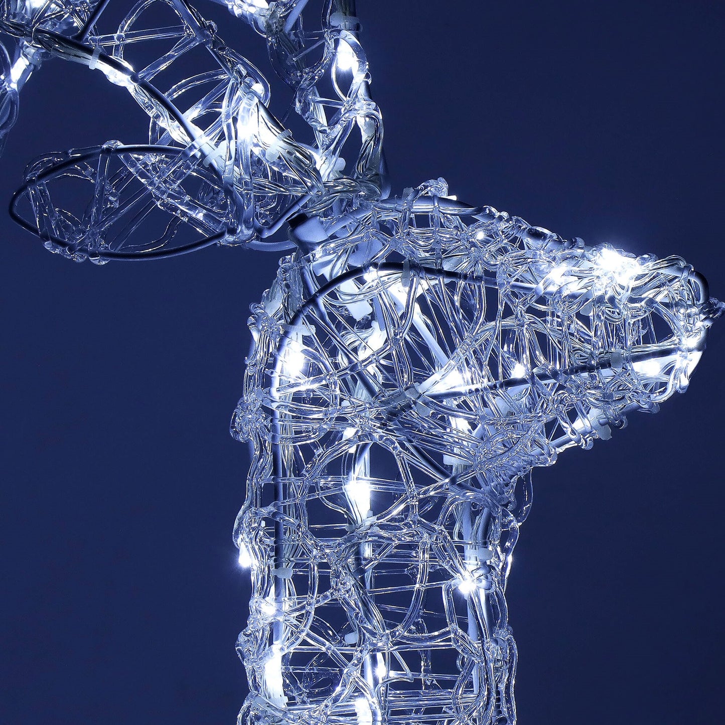 Kalėdinė LED dekoracija – Šiaurės Elnias Springos CL4121, 130 LED, šaltai balta šviesa