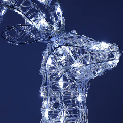 Kalėdinė LED dekoracija – Šiaurės Elnias Springos CL4121, 130 LED, šaltai balta šviesa