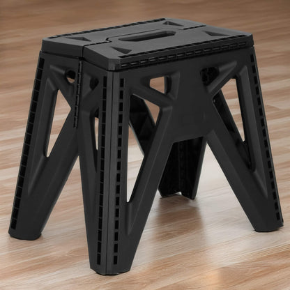 Daugiafunkcinė sulankstoma taburetė, platforma, aukšta pakopa SVA7487. 33,5 cm iki 150 kg, juodos spalvos