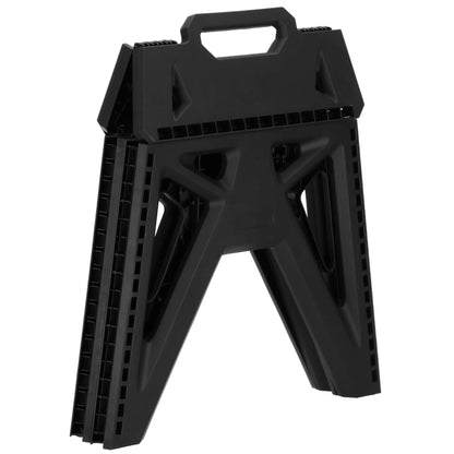 Daugiafunkcinė sulankstoma taburetė, platforma, aukšta pakopa SVA7487. 33,5 cm iki 150 kg, juodos spalvos