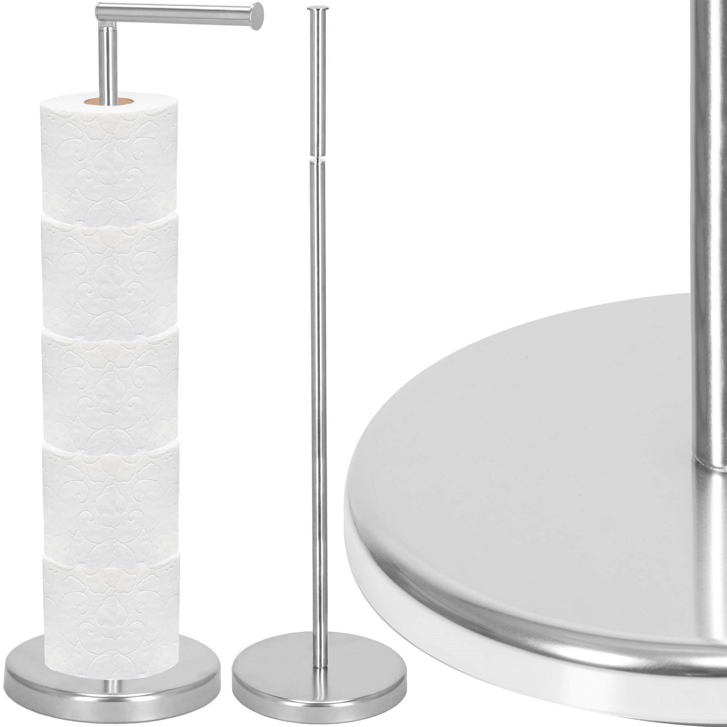 Chromuotas 2-in-1 tualetinio popieriaus laikiklis  TS0001