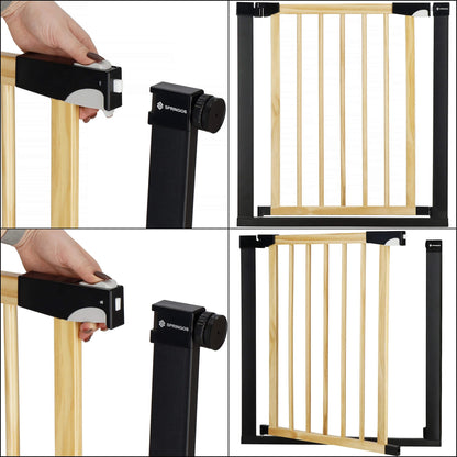 Laiptų apsauginiai vartai G0012B 75-96 cm