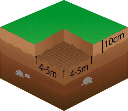 Tinklelis nuo kurmių Springos AN0008 30 g/m2 1 x 100m