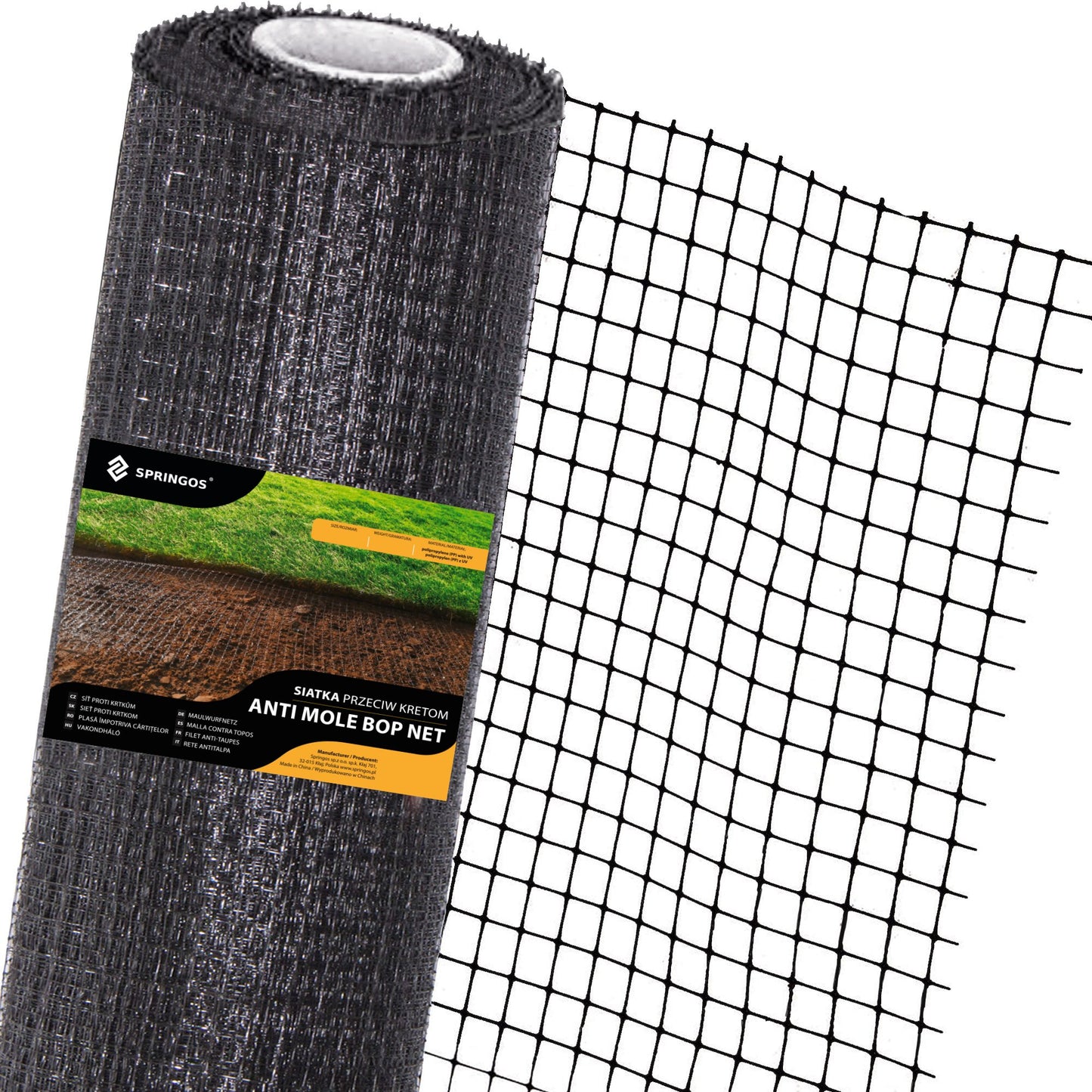 Tinklelis nuo kurmių Springos AN0008 30 g/m2 1 x 100m