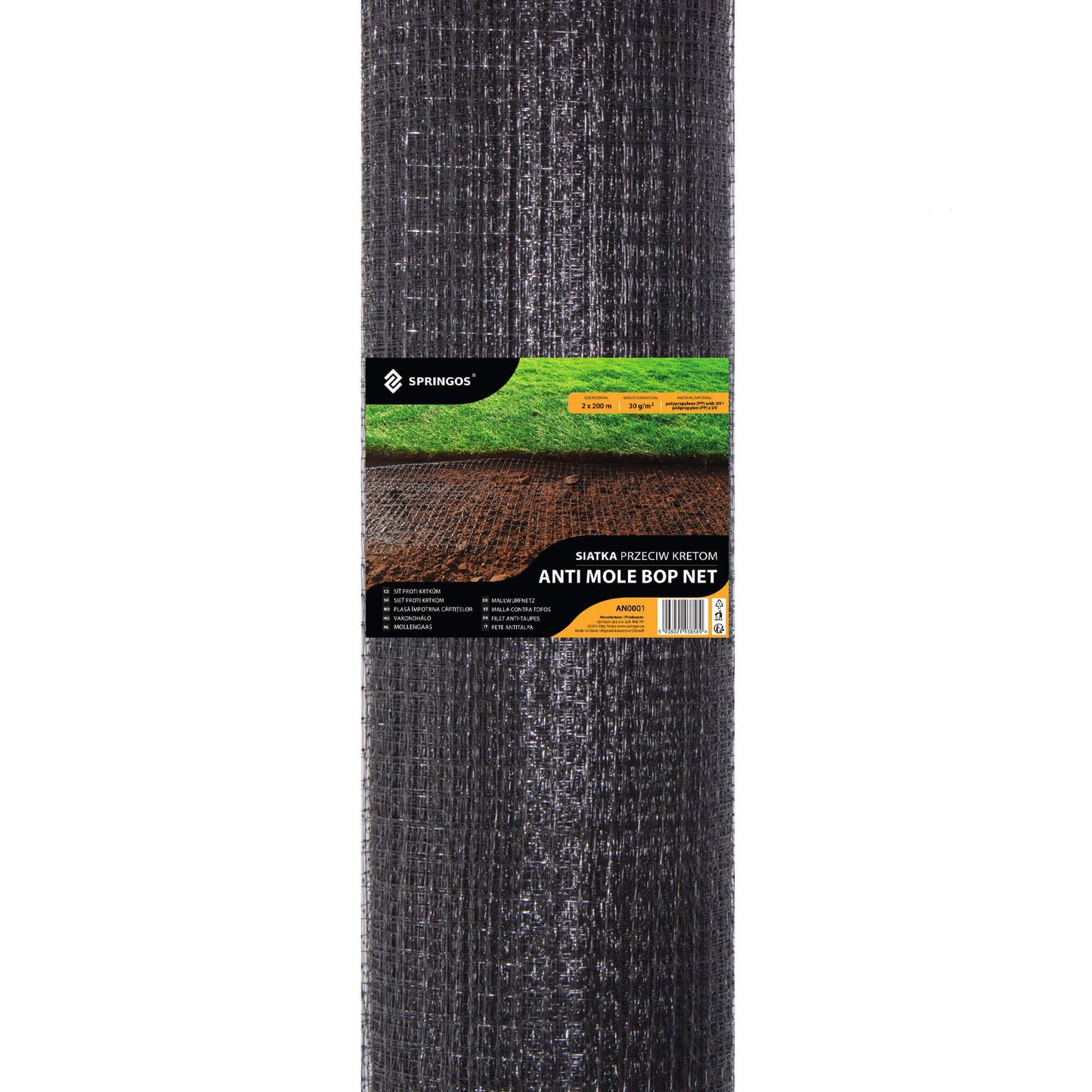 Tinklelis nuo kurmių Springus AN0007 30g/m2 1x25 m
