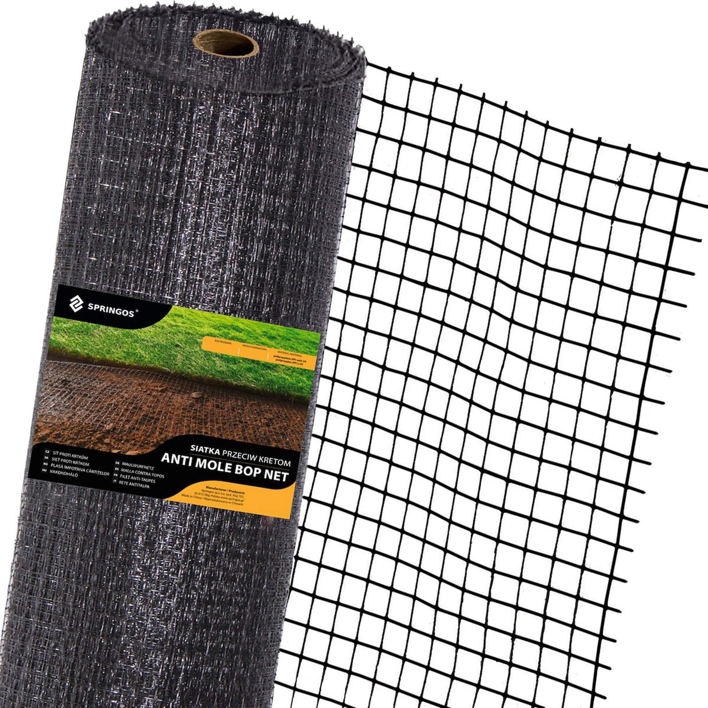 Tinklelis nuo kurmių Springos AN0012 45g/m2 2x50 m
