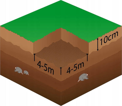 Tinklelis nuo kurmių Springos AN0012 45g/m2 2x50 m