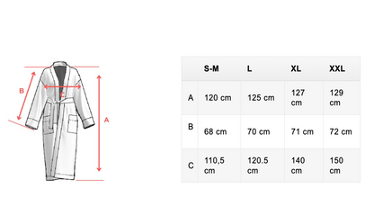 Long Waffle Fabric Robe for Women