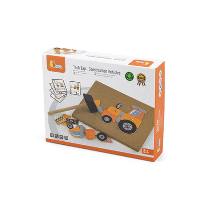 Construction Vehicles Cork Nailer, 45 Pieces