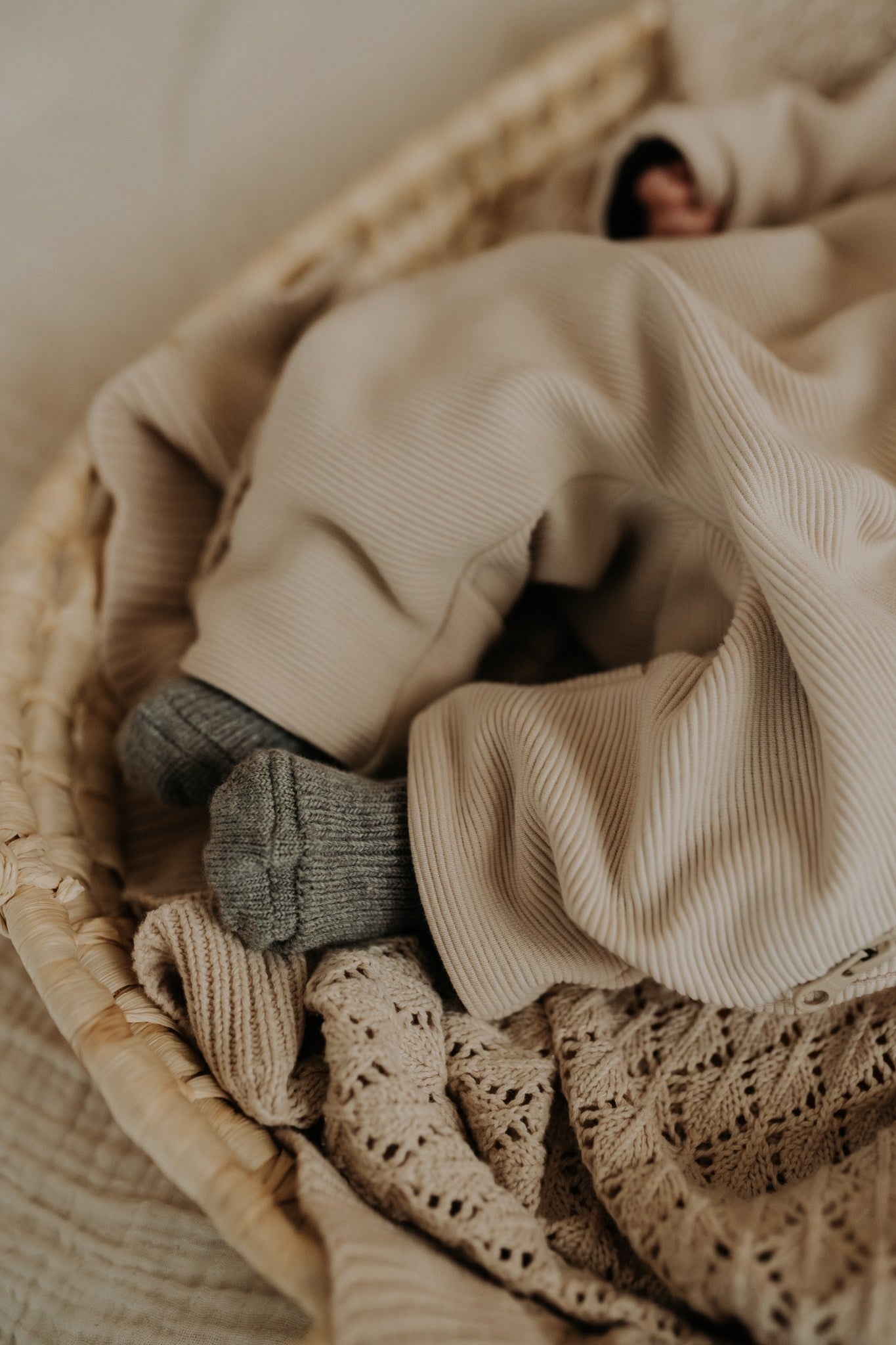 Merino wool baby romper MILO - Beige