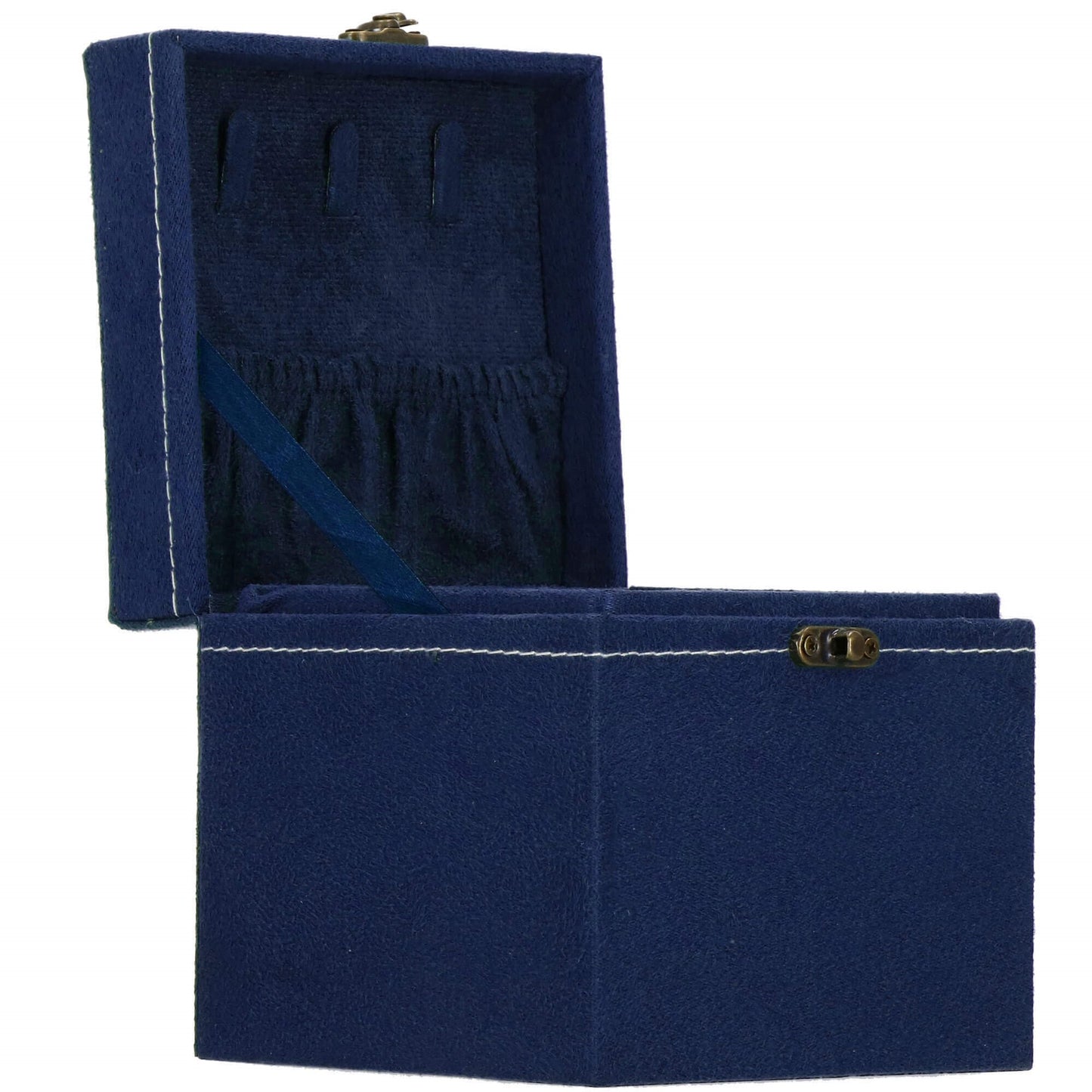 Papuošalų dėžutė mėlynos spalvos HA1089 12x12x12cm