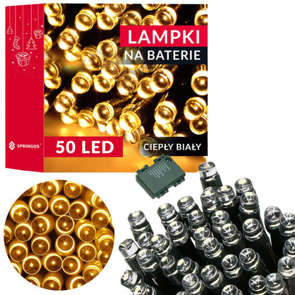 CL4027 LED girliand 50 LED, šilta balta