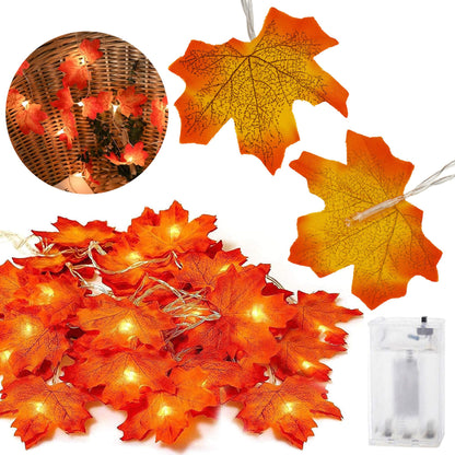 Šviesos dekoracija 20 LED lapelių CL4064, 3xAA