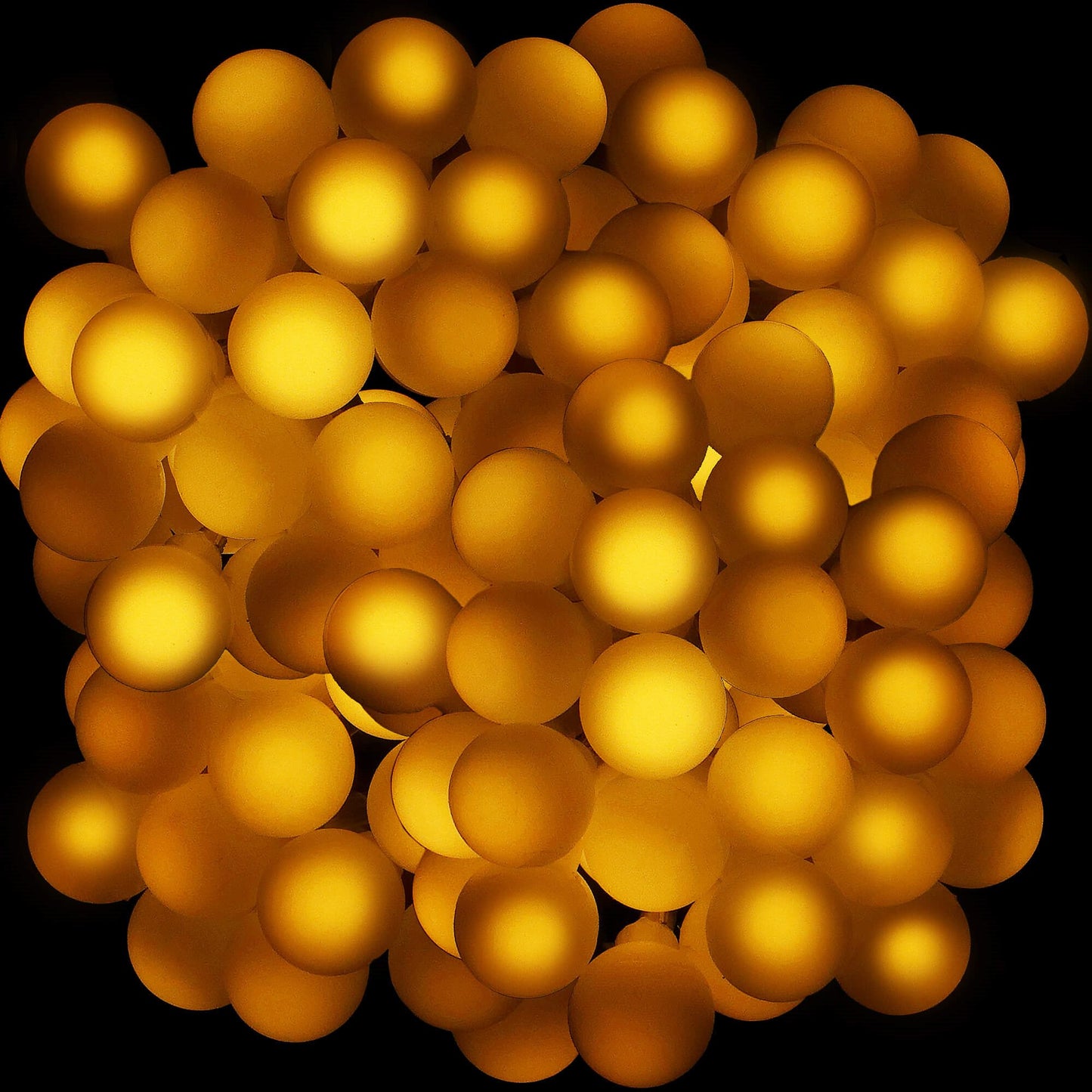 Burbuliukų girlianda, 50 LED C76, šilta balta, 3xAA