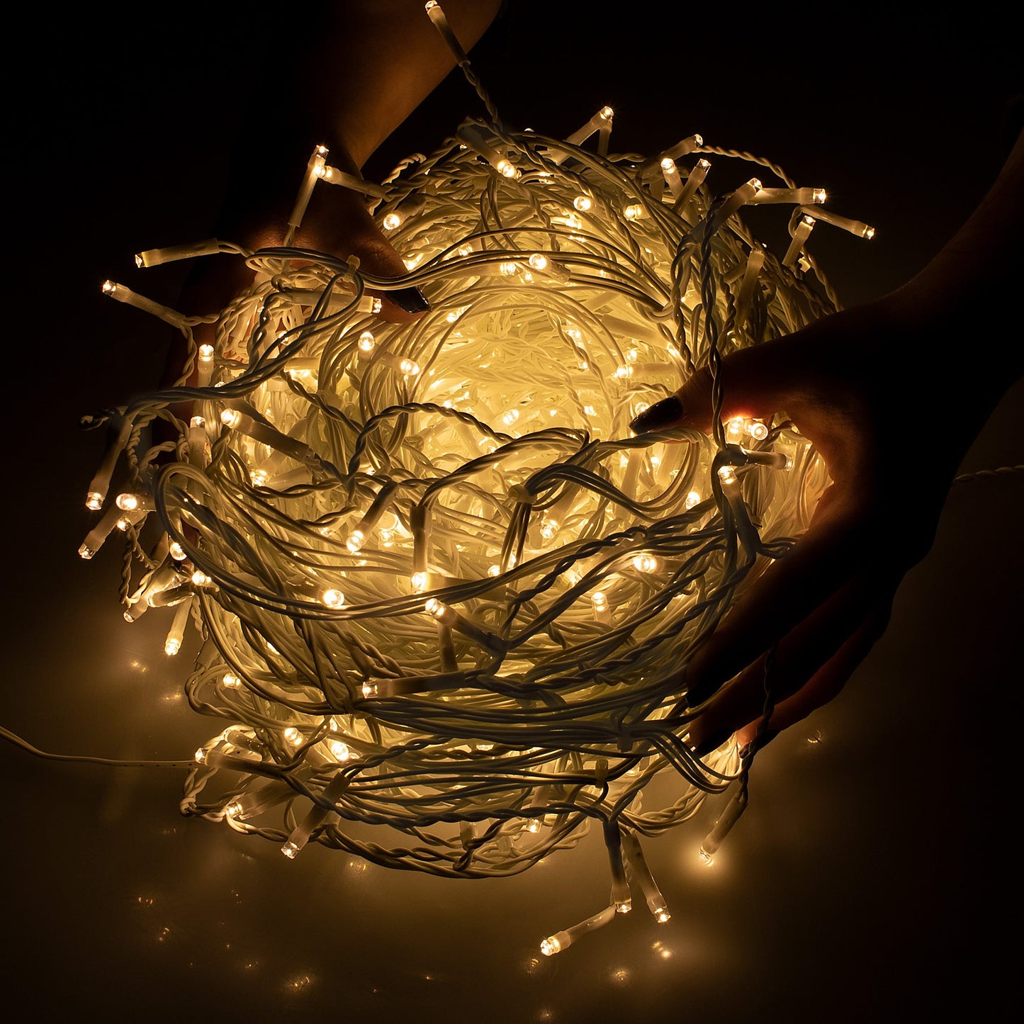 CL0501 Lauko girlianda varvekliai 500 LED, 20m, šilta balta, 8 programos