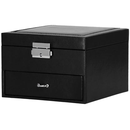 Papuošalų dėžutė juodos spalvos HA1081 16x16x11cm