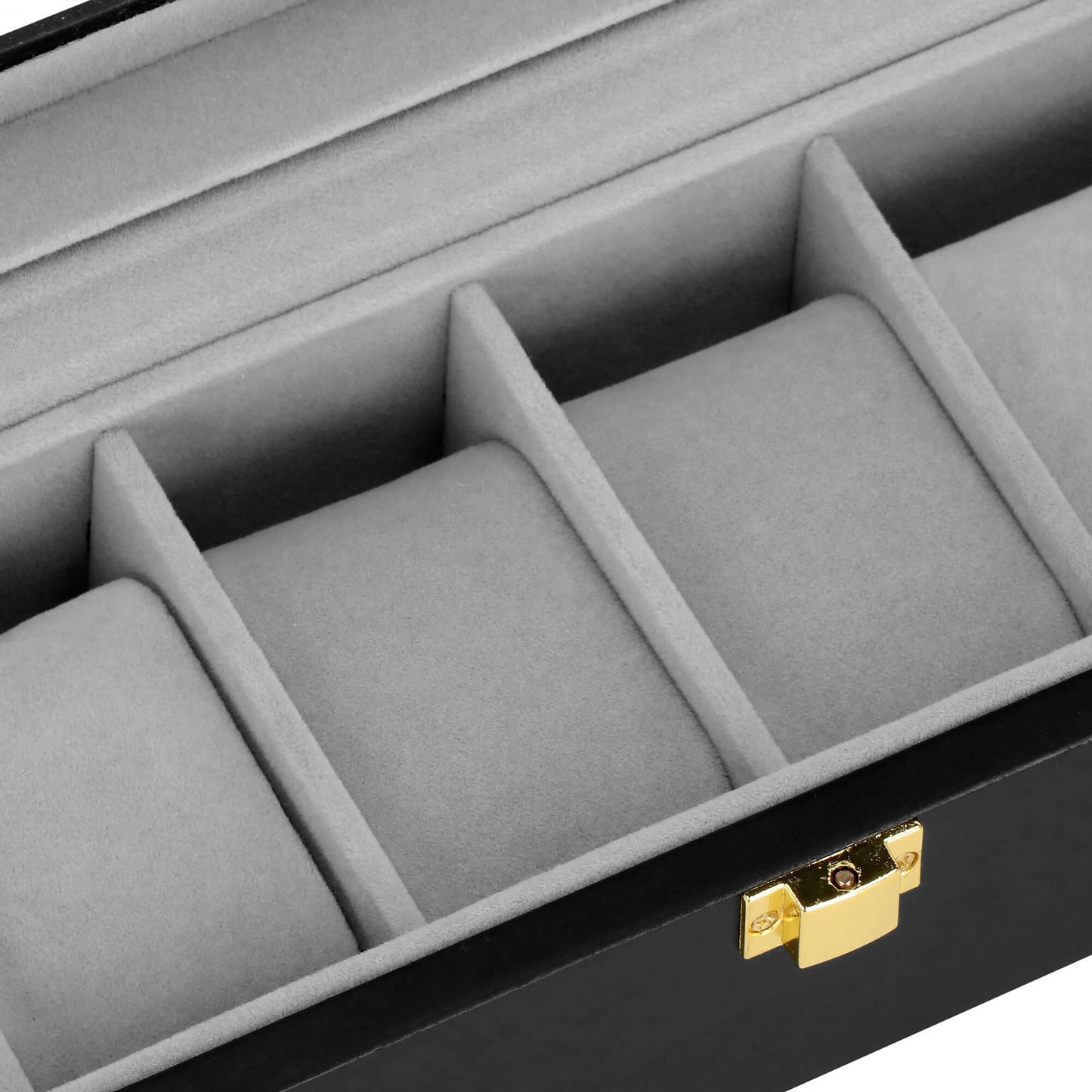 Laikrodžio dėžutė juodos spalvos HA1065 31,5x11,5x8cm