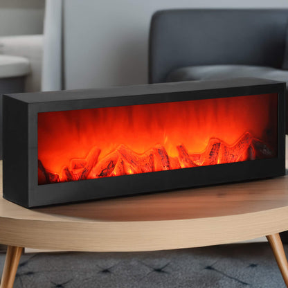 Maitinama židinio lempa CL0863, USB LED 60x10x19,5 cm, dekoratyvinis apšvietimas, juoda