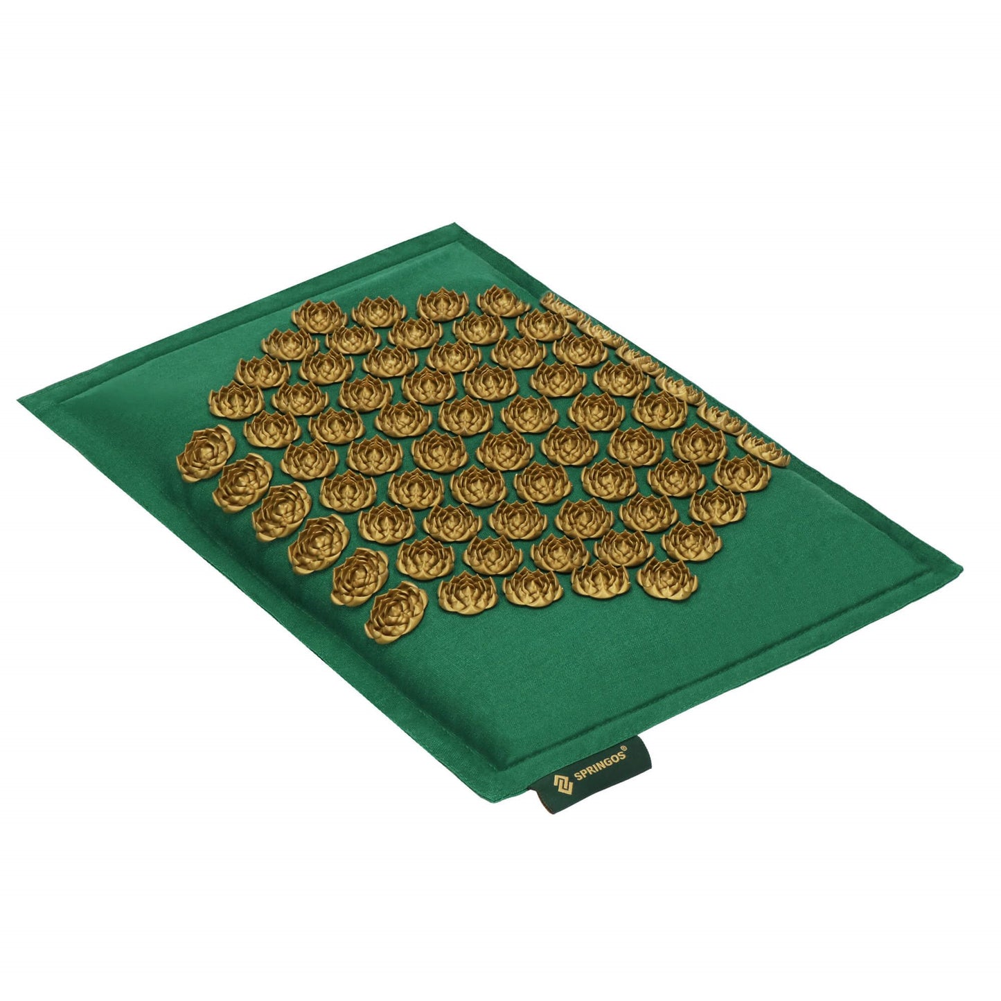 Akupresūros kilimėlis su pagalvėlėmis masažui, nuo skausmo, gydomas iš lino ir kokoso pluošto  SA0154