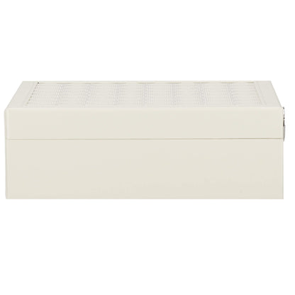 Papuošalų dėžutė kreminės spalvos HA1079 25.3x25.3x8.5cm