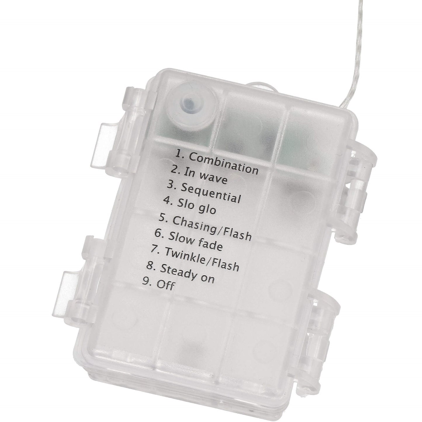 Burbuliukų girlianda, 50 LED C76, šilta balta, 3xAA