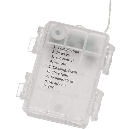 Burbuliukų girlianda, 50 LED C76, šilta balta, 3xAA