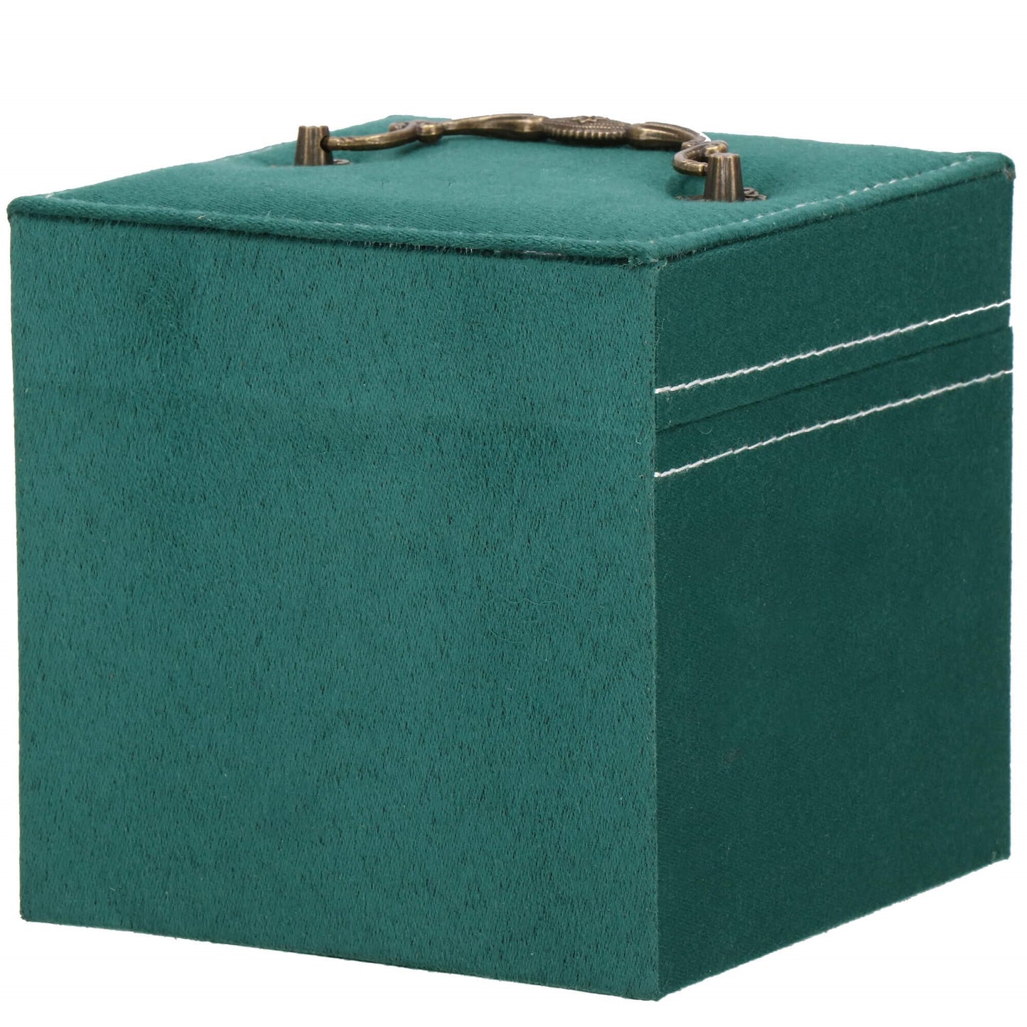 Papuošalų dėžutė žalios spalvos HA1048 12,2x12,2x12,2cm