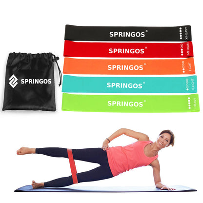 Fitneso pasipriešinimo juostų rinkinys  PB0012 5 vnt 60 cm